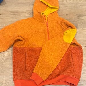 Outdoor Voices Vibrant Orange and Yellow Hoodie